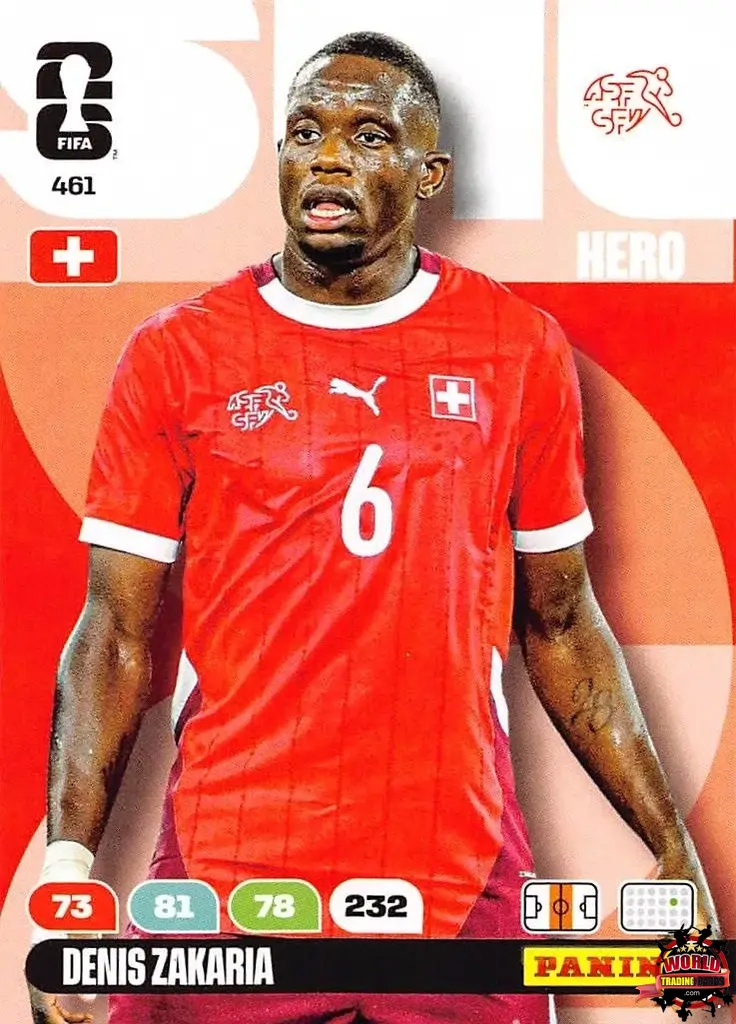 サッカー カード Soccer Trading Card - Denis Zakaria - Switzerland - Panini