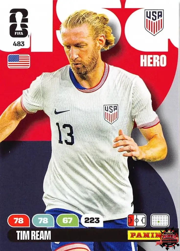 Soccer Trading Card - Tim Ream - USA - Panini Adrenalyn XL FIFA