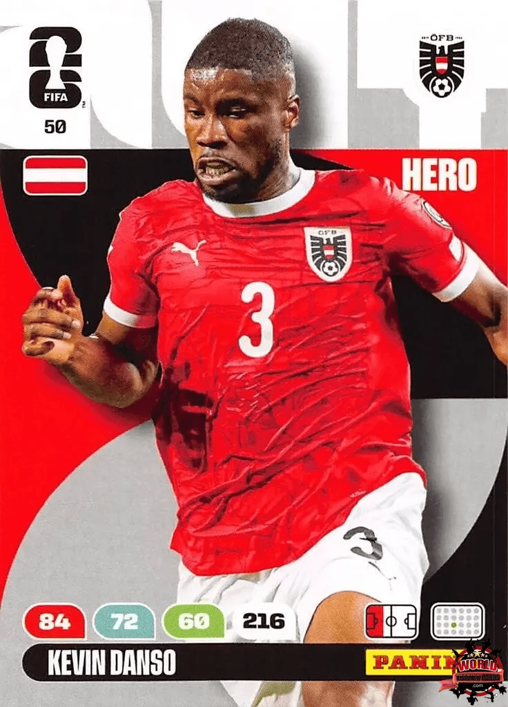 #050|Panini|Adrenlyn XL|FIFA World Cup|2026|Kevin Danso|BASICO