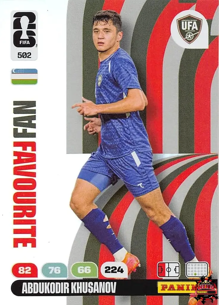 #502|Panini|Adrenlyn XL|FIFA World Cup|2026|Abdukodir Khuasanov - Fan Favourite|BASICO