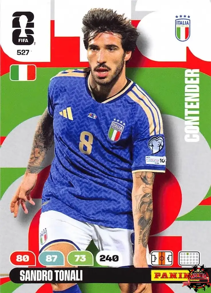 Football Trading Card - Sandro Tonali - Italy - Panini Adrenalyn