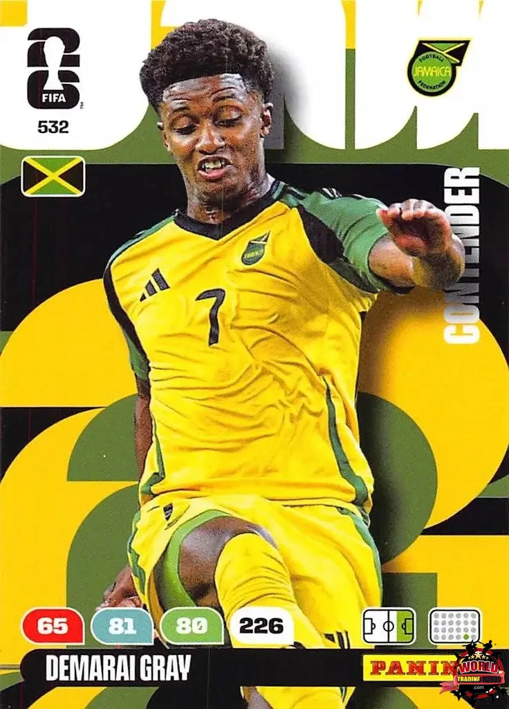 #532|Panini|Adrenlyn XL|FIFA World Cup|2026|Demarai Gray|Contenders