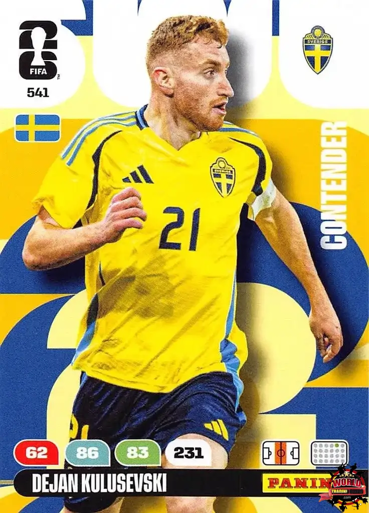 #541|Panini|Adrenlyn XL|FIFA World Cup|2026|Dejan Kulusevski|Contenders
