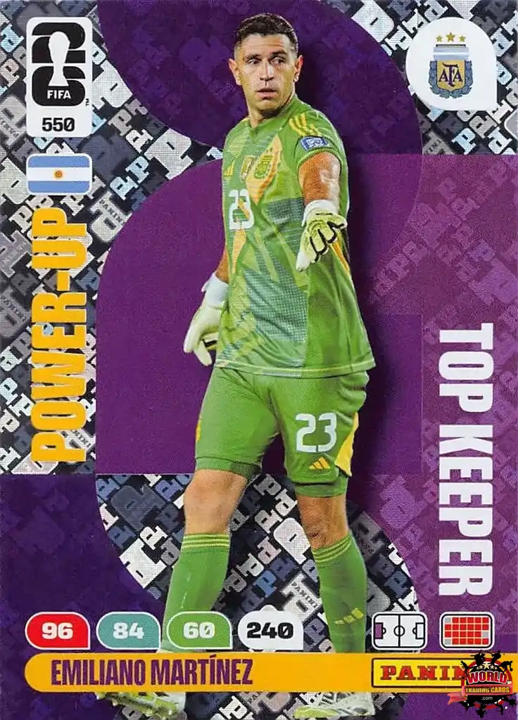 Chrome Trading Card Soccer-Emiliano Martinez-Argentina-Panini