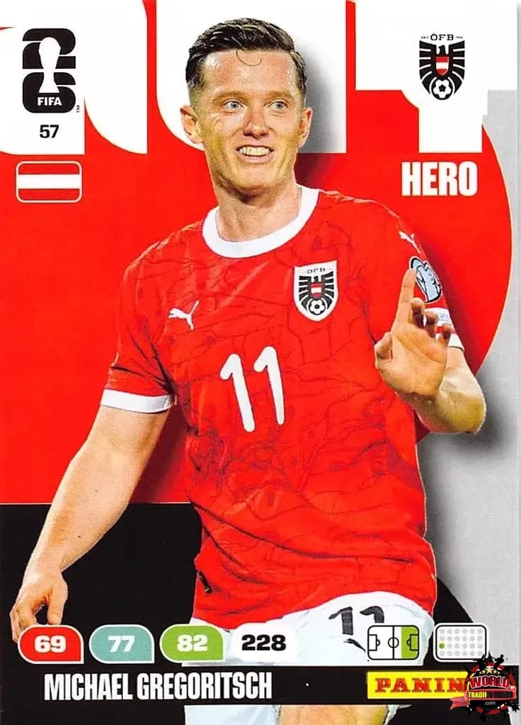 #057|Panini|Adrenlyn XL|FIFA World Cup|2026|Michael Gregoritsch |BASICO