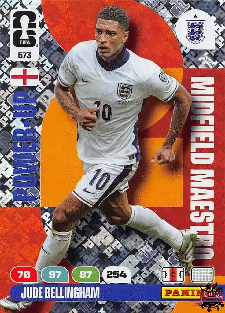 Cromo Trading Card Fútbol-Jude Bellingham-Inglaterra-Panini