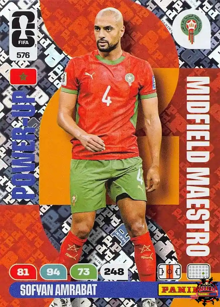Soccer Trading Card-Sofyan Amrabat-Morocco-Panini Adrenalyn XL