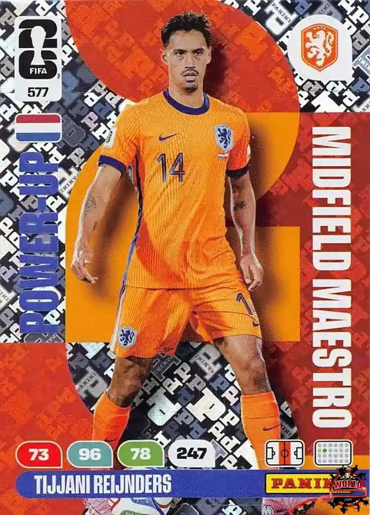 #577|Panini|Adrenlyn XL|FIFA World Cup|2026|Tijjani Reijnders|Midfield Maestro