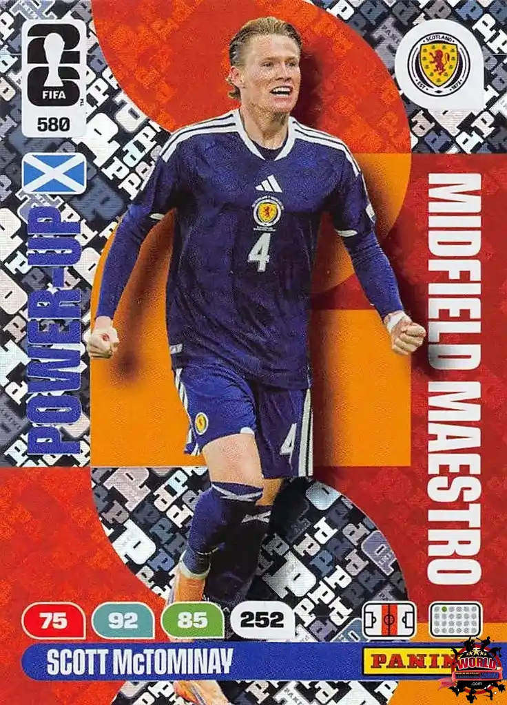 Cromo Trading Card Fútbol-Scott McTominay-Escocia-Panini Adrenalyn