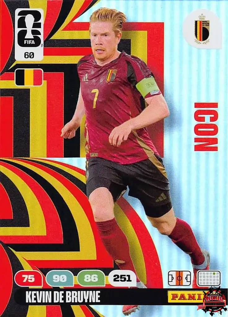 #060|Panini|Adrenlyn XL|FIFA World Cup|2026|Kevin De Bruyne - Icon|BASICO