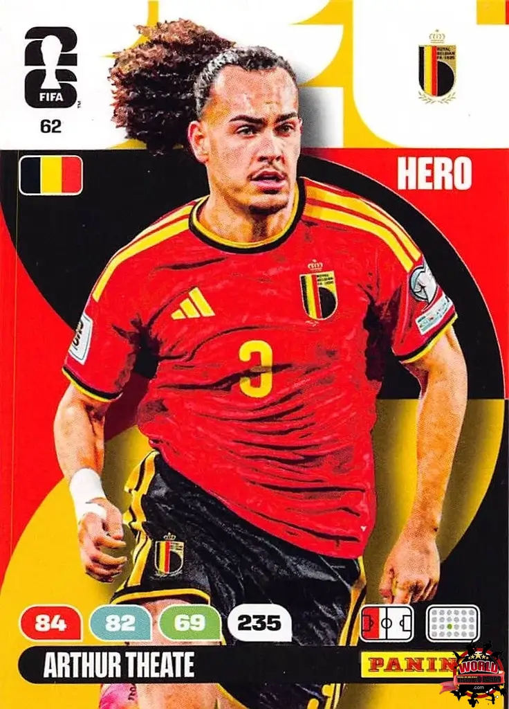 Football Trading Card-Arthur Theate -Belgium-Panini Adrenalyn XL