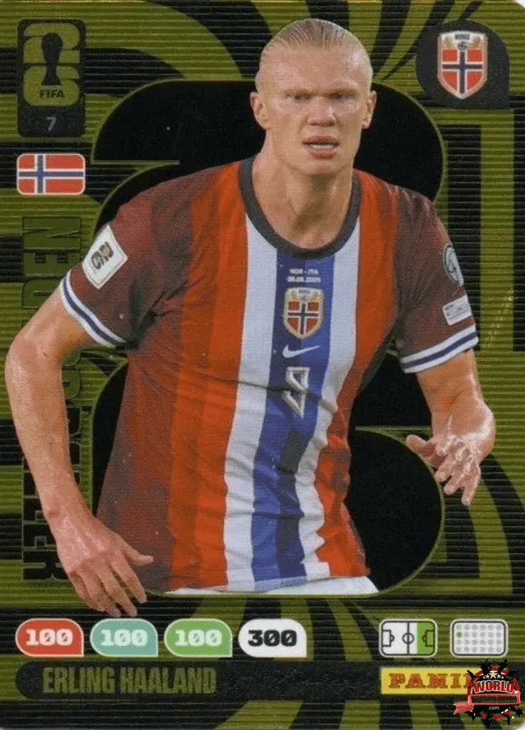 #007|Panini|Adrenlyn XL|FIFA World Cup|2026|Erling Haaland|Golden Baller