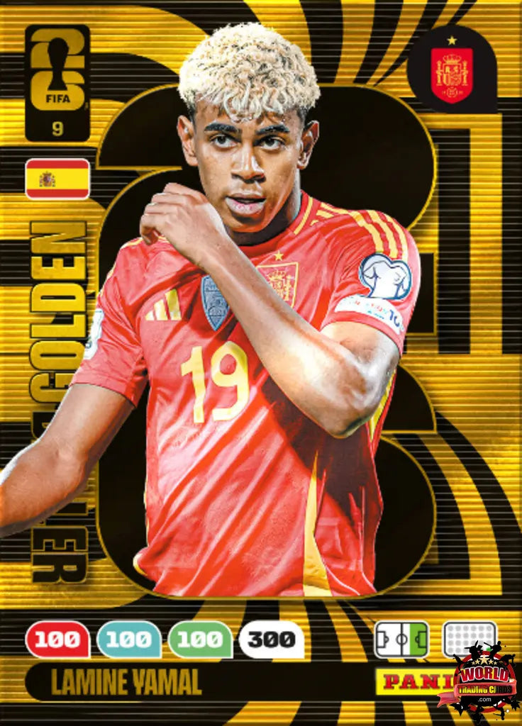 #009 | Panini | Adrenalyn XL | FIFA World Cup | 2026 | Lamine Yamal | España | GOLDEN BALLER