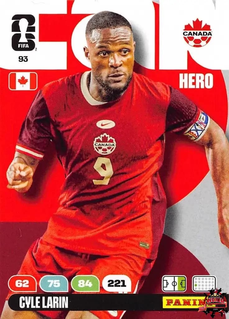 #093|Panini|Adrenlyn XL|FIFA World Cup|2026|Cvle Larin|BASICO