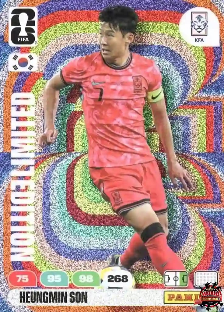 panini adrenalyn limited edition cards Football Trading Card - Heungmin Son - South Korea - XL FIFA World Cup 2026 - LE46 Blaziken V 2022 Pokemon T997 Pack Options::Smeargle (Light)