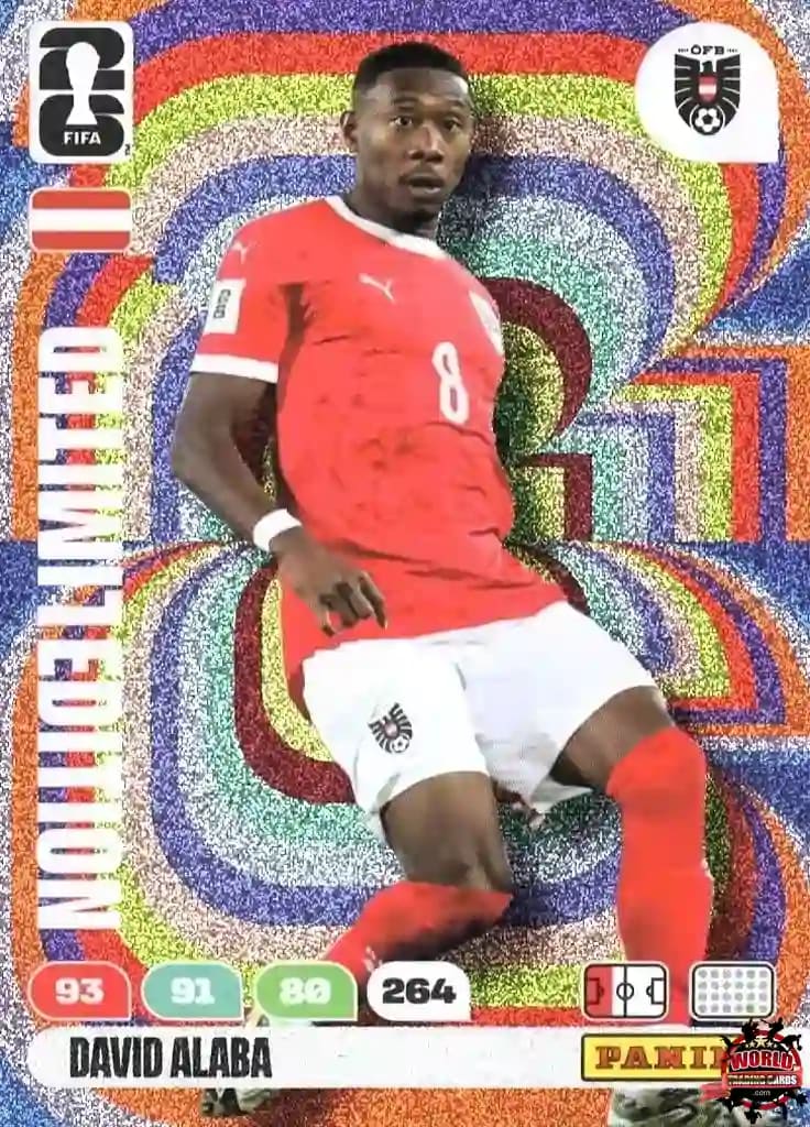 #LE6|Panini|Adrenlyn XL|FIFA World Cup|2026|David Alaba|Limited Edition