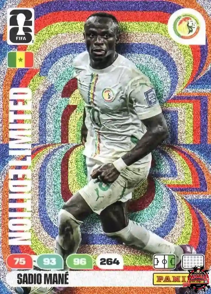 Cromo Trading Card Fútbol-Sadio Mane-Senegal-Panini Adrenalyn XL