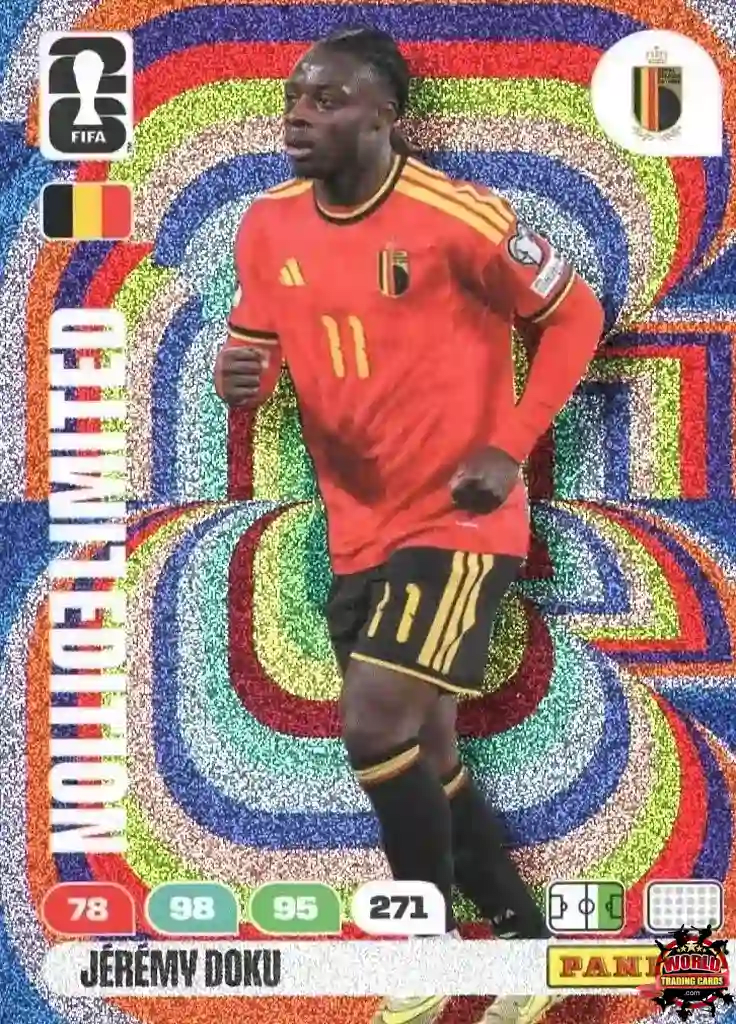#LE7|Panini|Adrenlyn XL|FIFA World Cup|2026|Jeremy Doku|Limited Edition