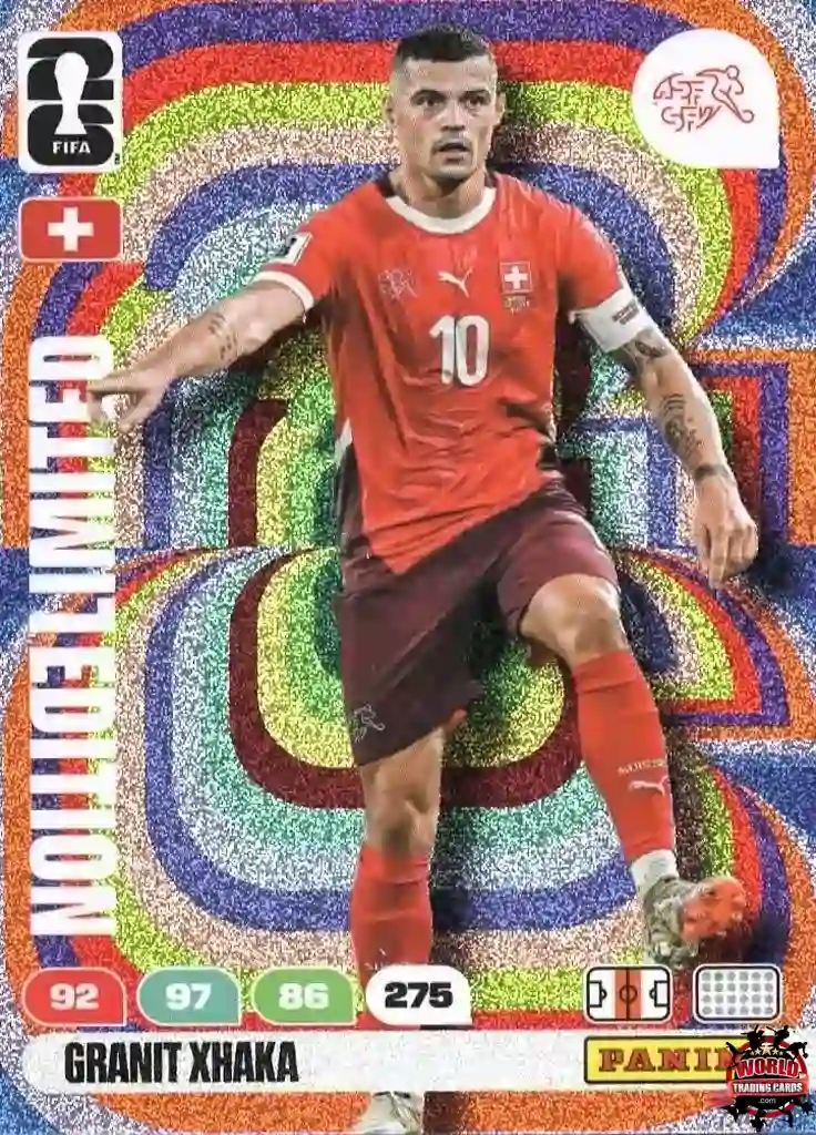 Trading Card Soccer-Granit Xhaka-Switzerland-Panini Adrenalyn XL Trading Card Soccer-Granit Xhaka-Switzerland-Panini Adrenalyn XL