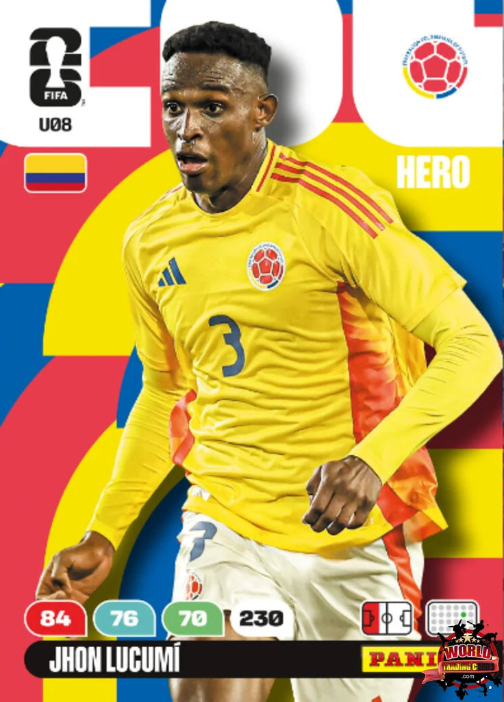 #U08|Panini|Adrenlyn XL|FIFA World Cup|2026|Jhon Lucumí|Update