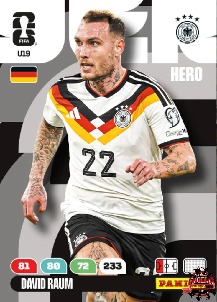 #U19|Panini|Adrenlyn XL|FIFA World Cup|2026|David Raum|Update