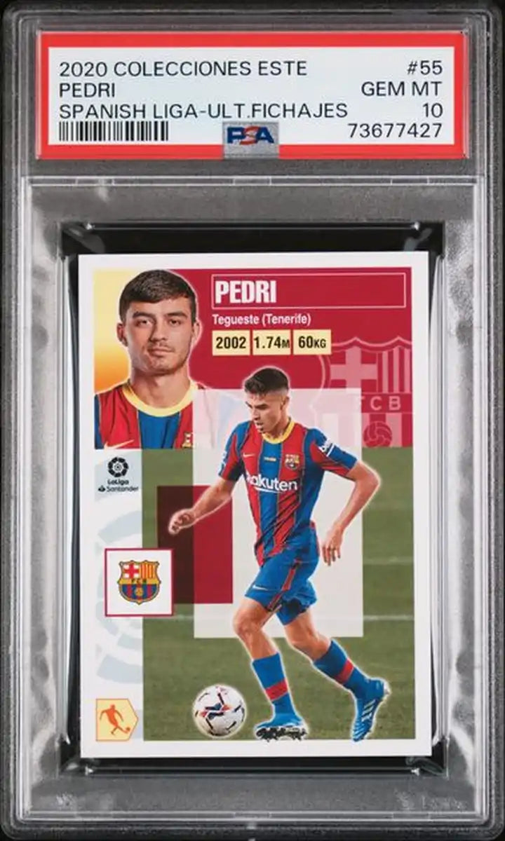 その他 pedri rc 2021 psa10 World Trading Card Graded 2021-22 Liga Este - Ult. Fichajes #055