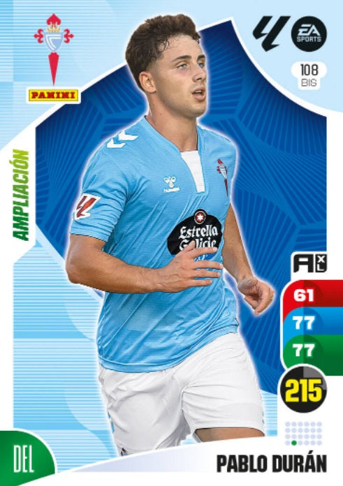 Pablo Durán - Panini Adrenalyn XL La Liga 2024/2025 - #108 Bis - Ampliación - Celta