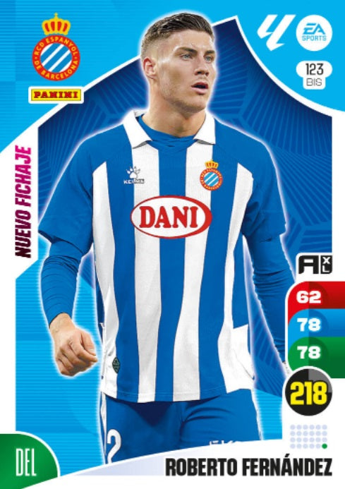Roberto Fernandez - Panini Adrenalyn XL La Liga 2024/2025 - #123 Bis - Nuevo Fichaje - Español