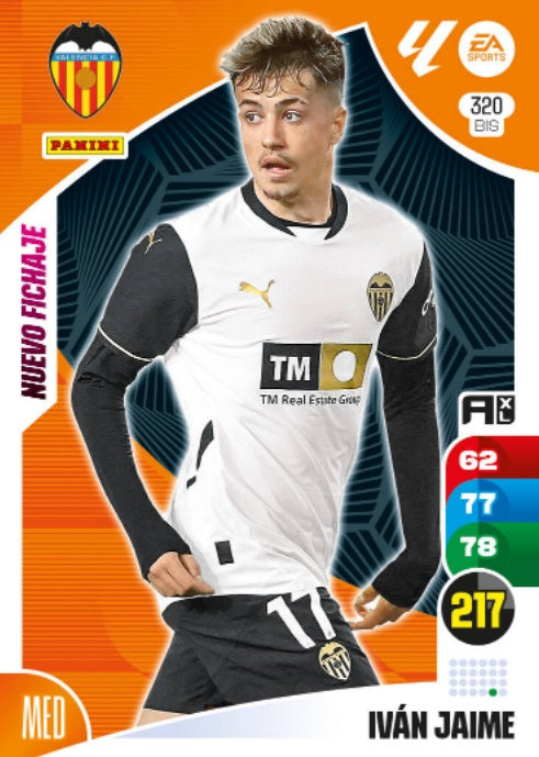 Panini Adrenalyn XL La Liga 2024/2025 - #320 Bis-. Iván Jaime - Nuevo Fichaje - Valencia