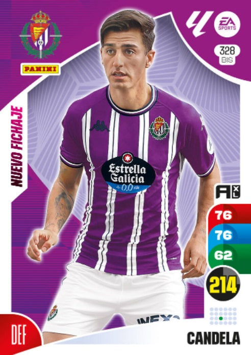 Panini Adrenalyn XL La Liga 2024/2025 - #328 Bis-. Candela - Nuevo Fichaje - Valladolid