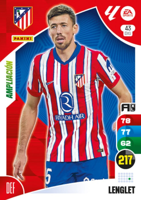 Lenglet - Panini Adrenalyn XL La Liga 2024/2025 - #043 Bis - Ampliación - Atl. de Madrid