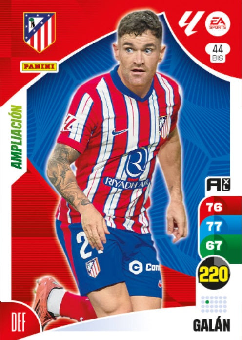 Galán - Panini Adrenalyn XL La Liga 2024/2025 - #044 Bis - Ampliación - Atl. de Madrid