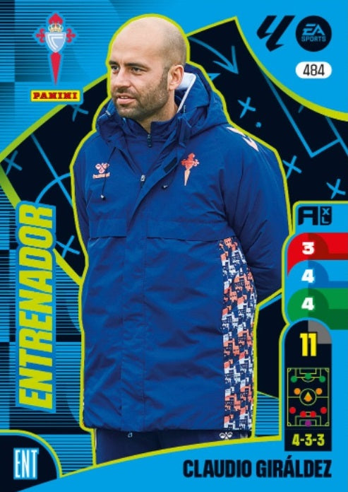 Claudio Giráldez - Panini Adrenalyn XL La Liga 2024/2025 - #484 - RC Celta - Entrenador