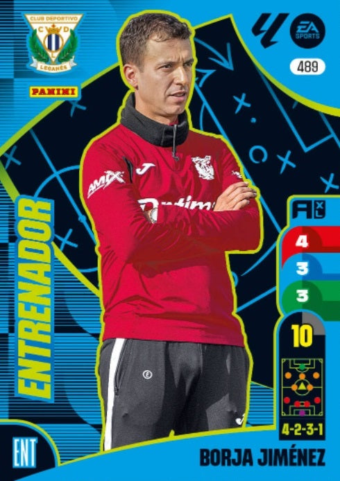 Borja Jiménez - Panini Adrenalyn XL La Liga 2024/2025 - #489-. CD Legánes - Entrenador