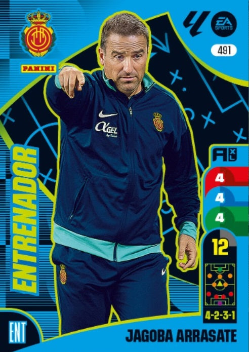 Jagoba Arrasate - Panini Adrenalyn XL La Liga 2024/2025 - #491-. RCD Mallorca - Entrenador
