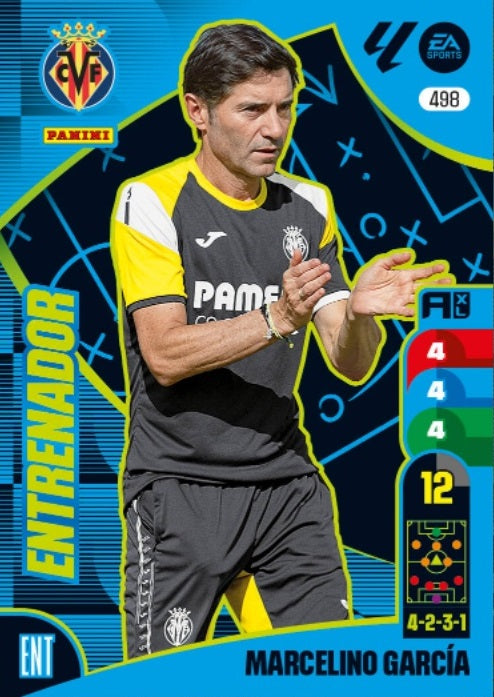 Marcelino García Toral - Panini Adrenalyn XL La Liga 2024/2025 - #498 - Villarreal CF - Entrenador