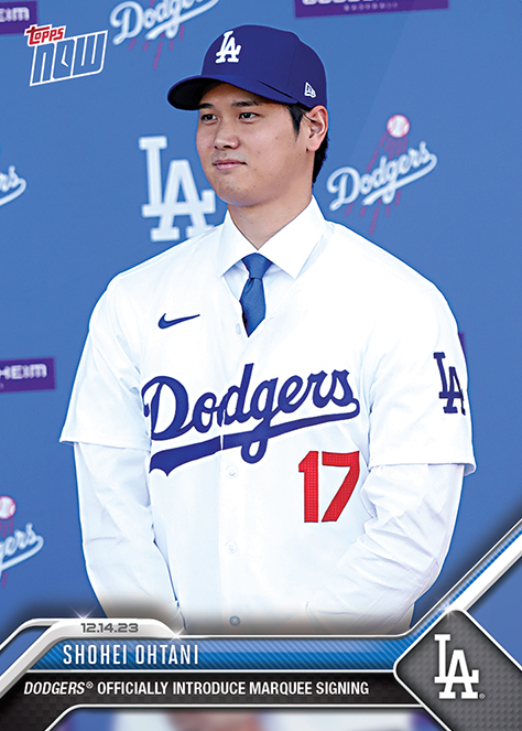 Shohei Ohtani - 2023 - Topps Now MLB - #OS-23 - Dodgers - Officially LA Dodgers - World Trading Cards