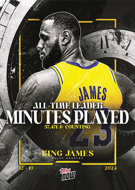 Lebron James - 2024 - Topps Now Basketball - 57471 point - #010 - World Trading Cards