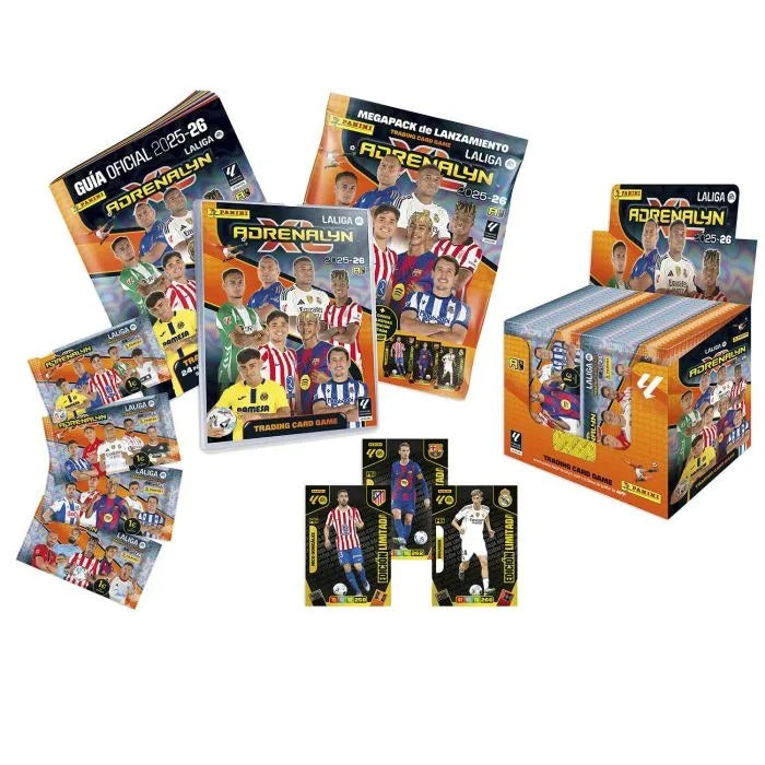 Adrenalyn XL LaLiga EA Sports 2025/26 - Megapack + Cajita 50 sobres - Colección Oficial Panini