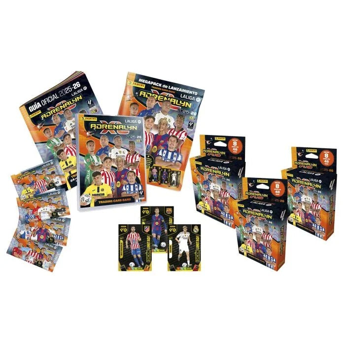 Adrenalyn XL LaLiga EA Sports 2025/26 - Megapack + 3 Blisters 8 sobres - Colección Oficial Panini