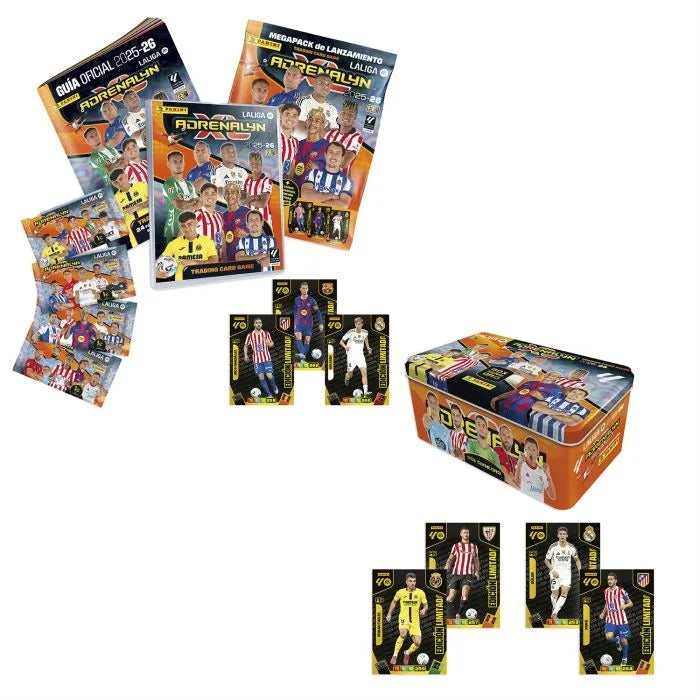 Adrenalyn XL LaLiga EA Sports 2025/26 - Tin Box + Megapack - Colección Oficial Panini
