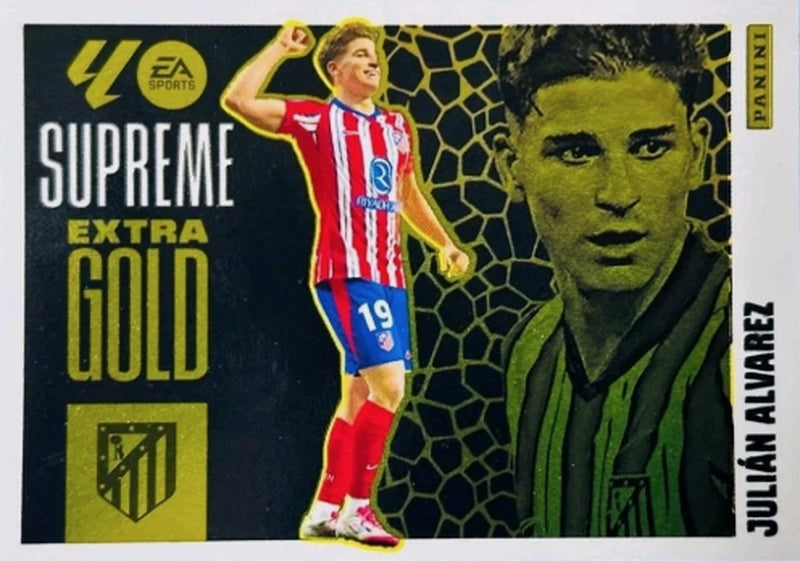 Julián Álvarez - Atlético de Madrid - Panini Liga Este  - 2025 - 2026 - #001 - Extra Gold Supreme