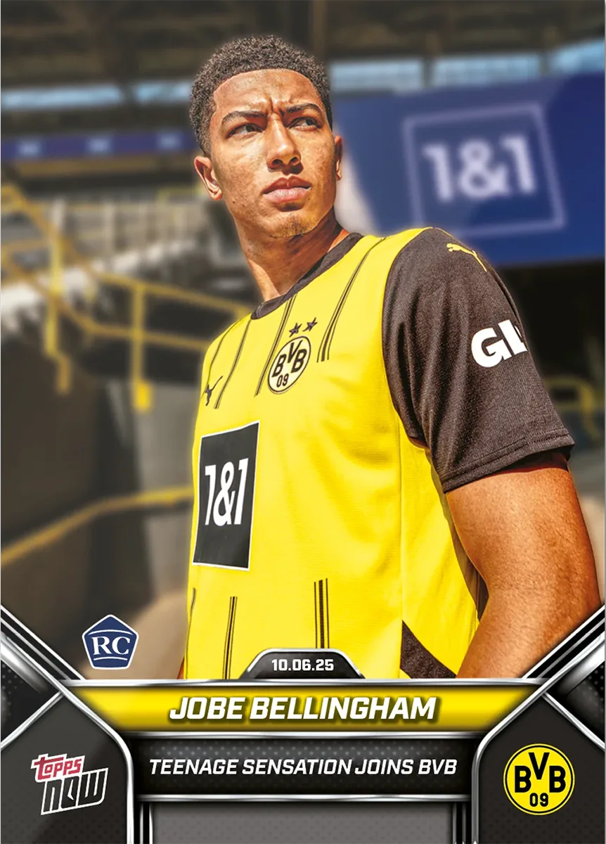Jobe Bellingham - Topps NOW Uefa Champions League - ROOKIE - Card #001 - Borussia Dortmund - World Trading Cards