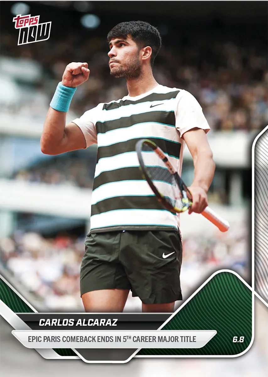 Carlos Alcaraz - 2025 Tennis Topps NOW - TCA1 - Topps Now Tennis - World Trading Cards