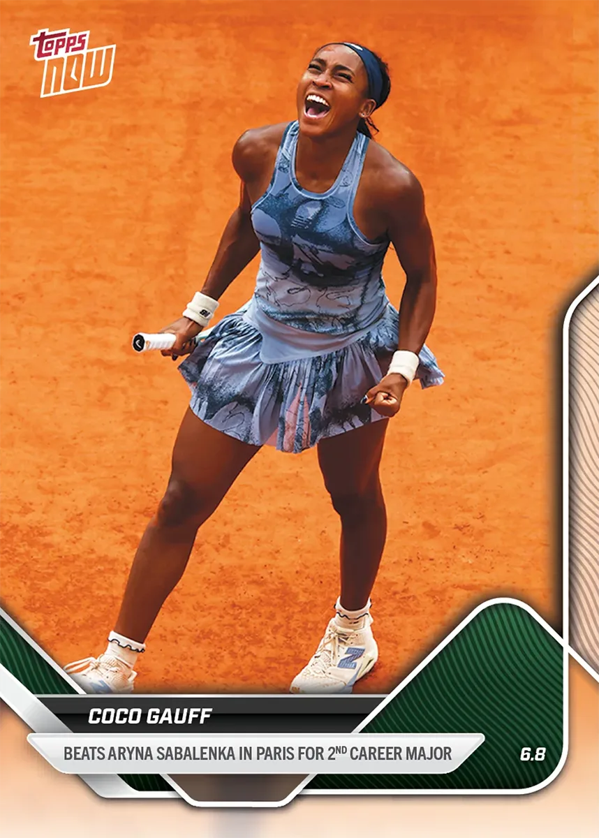 Coco Gauff - 2025 Tennis Topps NOW - TCG1 - Topps Now Tennis - World Trading Cards