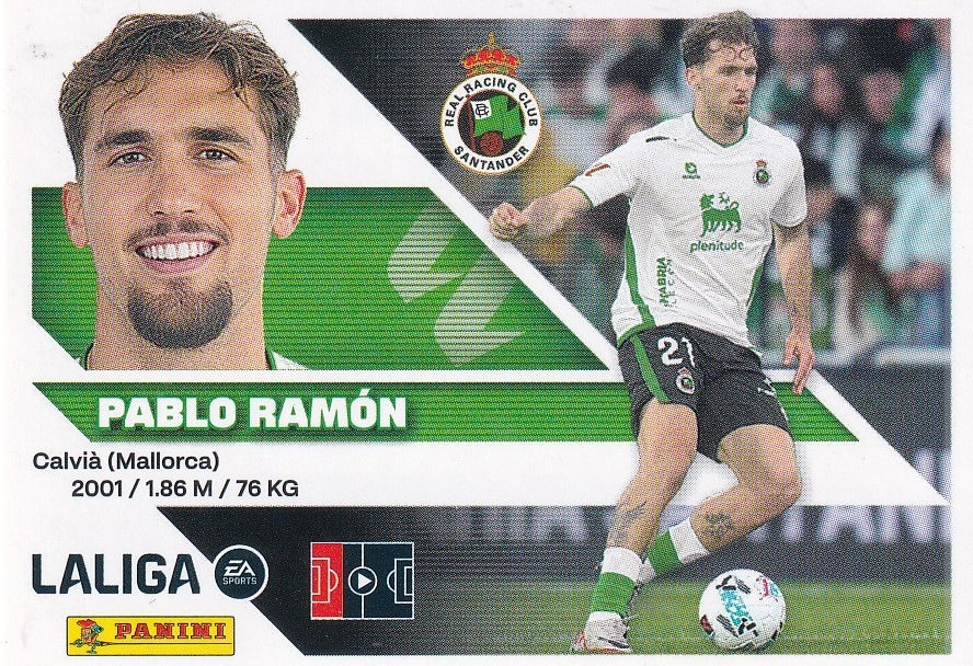 Panini | Liga Este | 2026-2027 | Real Racing Club | Basico | #006Bis | Pablo Ramon | Coloca | 2ª Edición