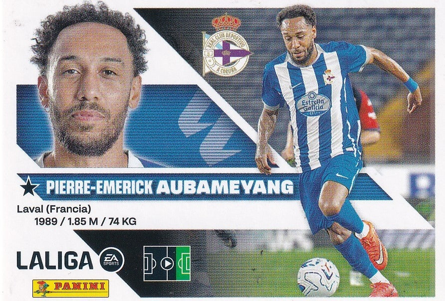 Panini | Liga Este | 2026-2027 | RC Deportivo | Basico | #UF12 | Aubameyang | Últimos Fichajes | 2ª Edición