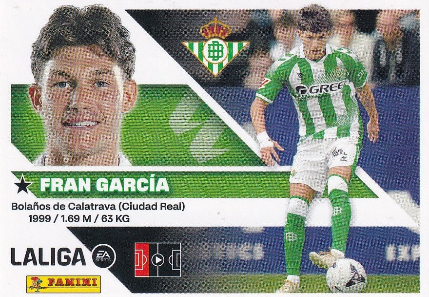 Panini | Liga Este | 2026-2027 | Real Betis | Basico | #UF06 | Fran Garcia | Últimos Fichajes | 2ª Edición