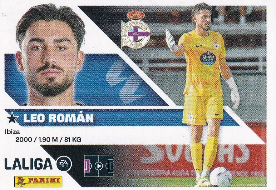 Panini | Liga Este | 2026-2027 | RC Deportivo | Basico | #UF08 | Leo Roman | Últimos Fichajes | 2ª Edición