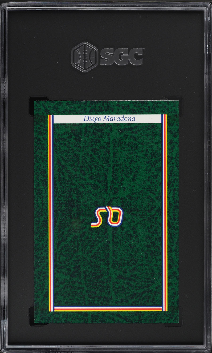 Diego Armando Maradona - 1986 - Question of Sport - Argentina - SGC 8 - World Trading Cards - Football Card - Graded Sticker